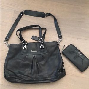 Coach Handbag and Wallet Set